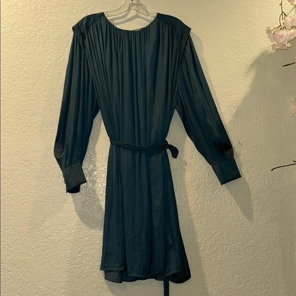 Next Dark Teal Long Sleeve Dress - Picture 1 of 10